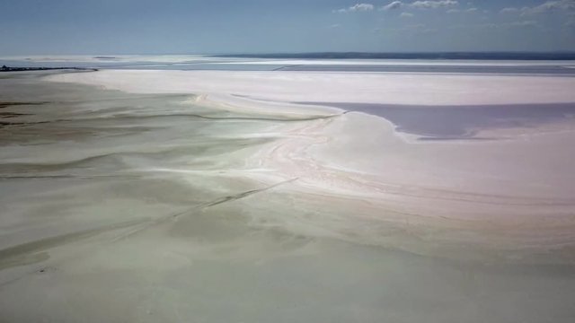 natural salt lake tourism center in Turkey