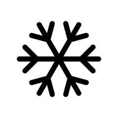 Snowflake icon flat vector illustration design