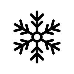 Snowflake icon flat vector illustration design