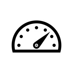 Speedometer gauge icon flat vector illustration design
