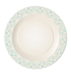 Ceramic plate illustration