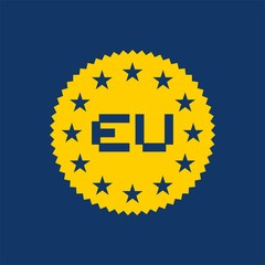 Creative design of Europe symbol