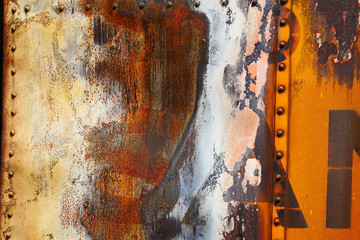 grunge background of metal weathered and rusted.