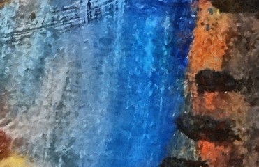 Abstract grunge texture background. Stock abstraction art on canvas. Realistic beauty digital painting. Amazing simple design pattern for backdrop. Macro template in oil. Splashes of paint.