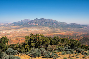 The beautiful Henry Mountains in the Utah desert
