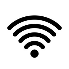 Wi-Fi wireless internet icon for interface design. Wifi icon, symbol, icon isolated on white background.