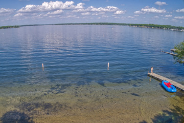 Fototapeta na wymiar Lake Okoboji is a popular Tourist Area known as the Great Lakes of Iowa