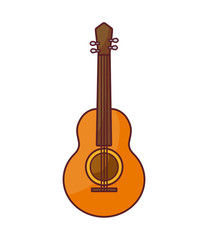 Fototapeta premium acoustic guitar music isolated icon