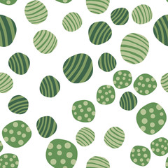 Abstract pebble seamless pattern. Hand drawn stones wallpaper.