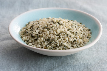 Hull Hemp Seeds in a Bowl