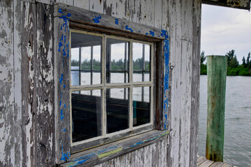 old wooden window