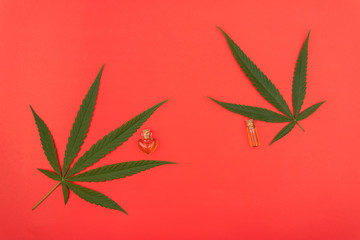 Cannabis, cannabis oil extracts in jars