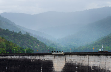 The power station at the Bhumibol Dam in Thailand.