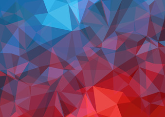 Multicolor geometric rumpled triangular low poly style gradient illustration graphic background. Vector polygonal design for your business.