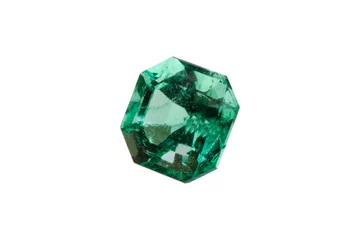 Poster emerald and gemstone for jewelry square gem and crystal © photoworld