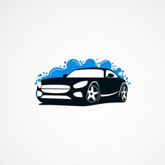 car wash logo designs modern concept, icon, element, and template for company