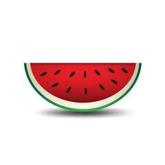 Watermelon icon in a flat style . web icon, sign, fruit vector, Design elements for business