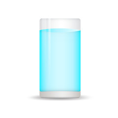 glass water icon in flat style. web icon, sign,  Design elements for business