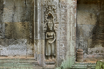 Old ruin stone carving sculptures 