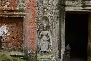 Old ruin stone carving sculptures 