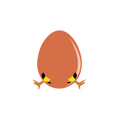 Egg on a white background - Vector