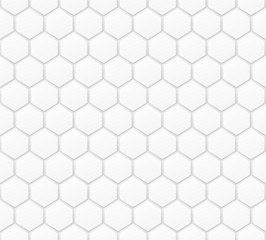 Volume realistic texture, gray 3d Hexagon shape geometric pattern, design vector seamless Abstract background. use for wallpaper, webpage, tiling, layout