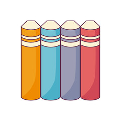 pile of textbooks isolated icon