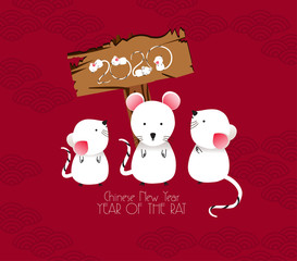 Fototapeta na wymiar Chinese Zodiac Sign Year of Pig, Red paper cut pig, Happy Chinese New Year 2020 year of the rat. Chinese characters mean Happy New Year