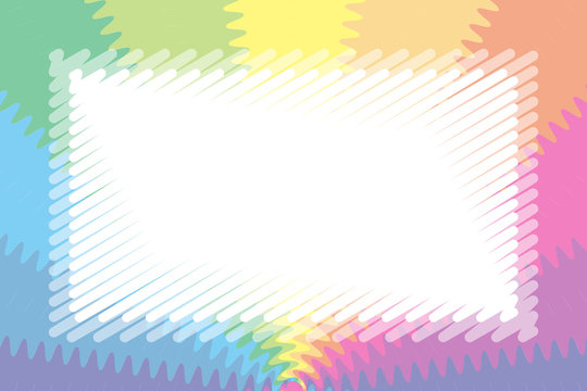 #Background #wallpaper #Vector #Illustration #design #free #free_size #charge_free #colorful #color rainbow,show business,entertainment,party,image  カラフル背景壁紙,パステルカラー,名札,値札,イラスト素材,キッズ,ぼかし,放射,ギザギザ,波,無料