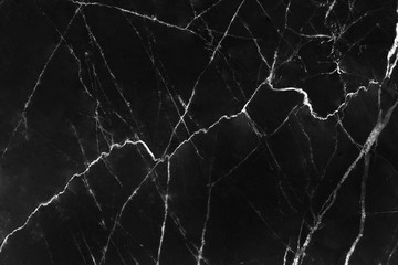 Nature black marble background with white line patterns abstract texture background