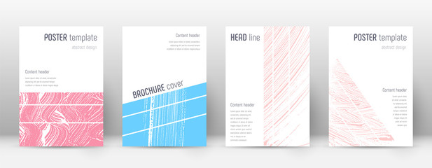 Cover page design template. Geometric brochure lay