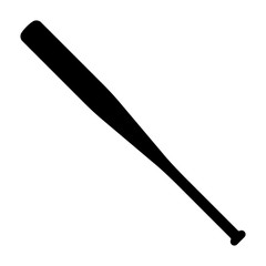 Baseball bat or softball bat flat vector icon for sports apps and website