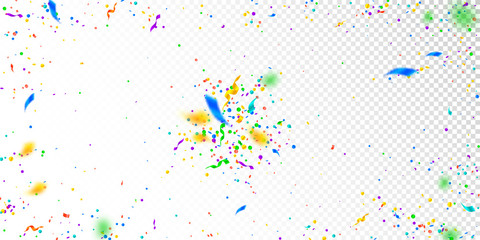 Streamers and confetti. Colorful tinsel and foil r