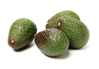 Avocado on a white background