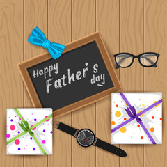 vector illustration of Happy Father's Day holiday celebration greetings background