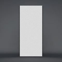 Photo frame mockup. Chess board background. Blank space for your design. Vector illustration.