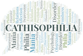 Cathisophilia word cloud. Type of Philia.