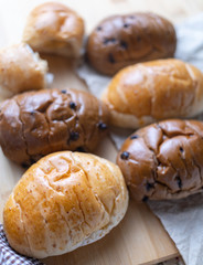 Homemade Breads on the table