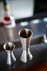 Jigger, making cocktail tool made of stainless 