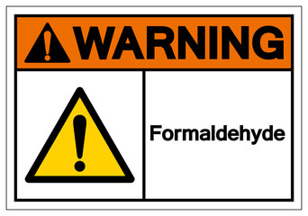 Warning Formaldehyde Symbol Sign, Vector Illustration, Isolate On White Background Label. EPS10