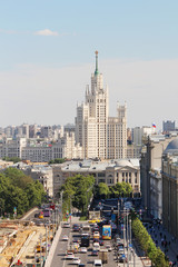 Naklejka premium View from the Main Kids Store in Moscow, Russia