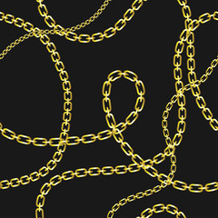 Trendy, elegant chain seamless vector pattern