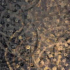 Chaotic texture. 2d illustration. Colorful pattern.