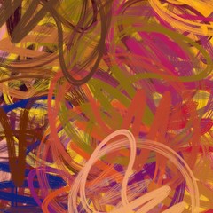 Chaotic texture. 2d illustration. Colorful pattern.