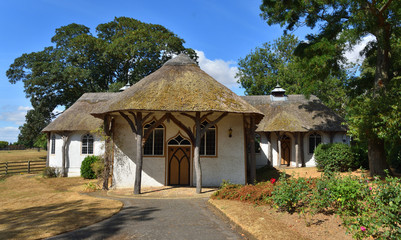 Roxton Thatched Chapel in Bedfordshire a unique  Congregational Church.