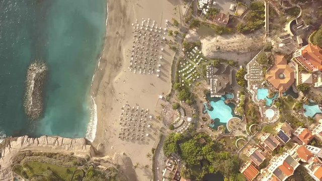 aerial view of the coast of Adeje