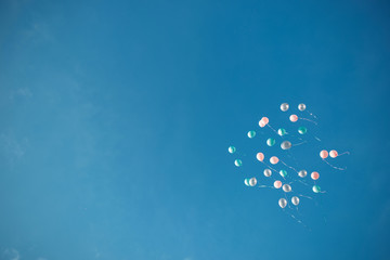 Balloons in the sky