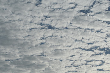 fluffy clouds on a sunny day