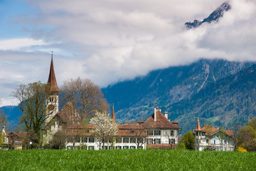 Fototapeta na wymiar church of interlaken