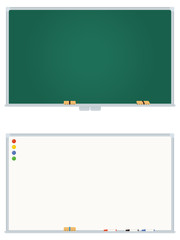 黒板とホワイトボード